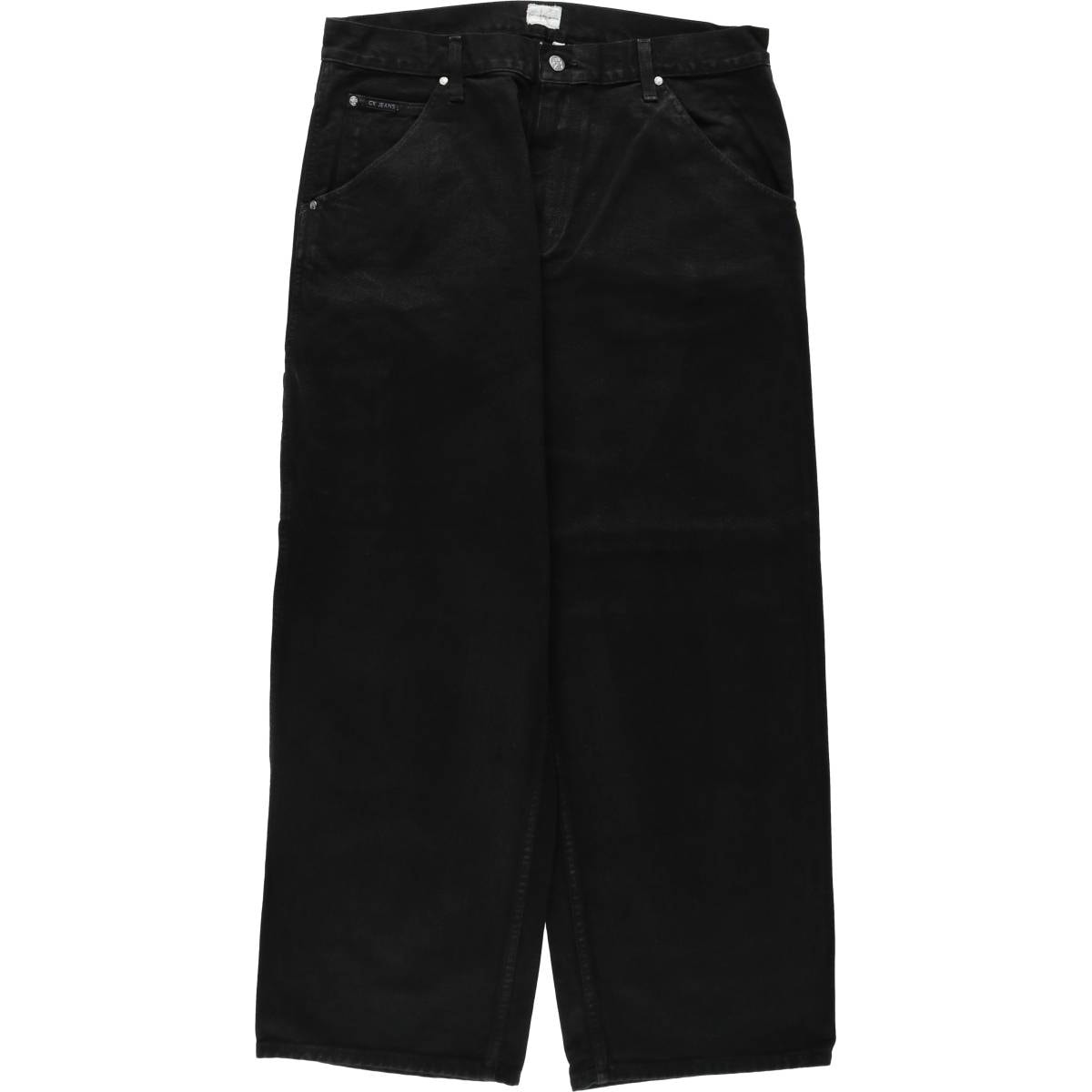 古着 90~00年代 カルバンクライン Calvin klein JEANS ブラック デニム ペインターパンツ メンズw35相当/eaa639283
