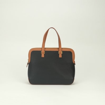 エルメス HERMES エスカパーダ バッグ トートバッグ フィヨルド ボックスカーフ ノワール Noir ナチュラル Natural ブラック Blackブラウン Brown 黒 茶 ゴールド金具 ハンドバッグ