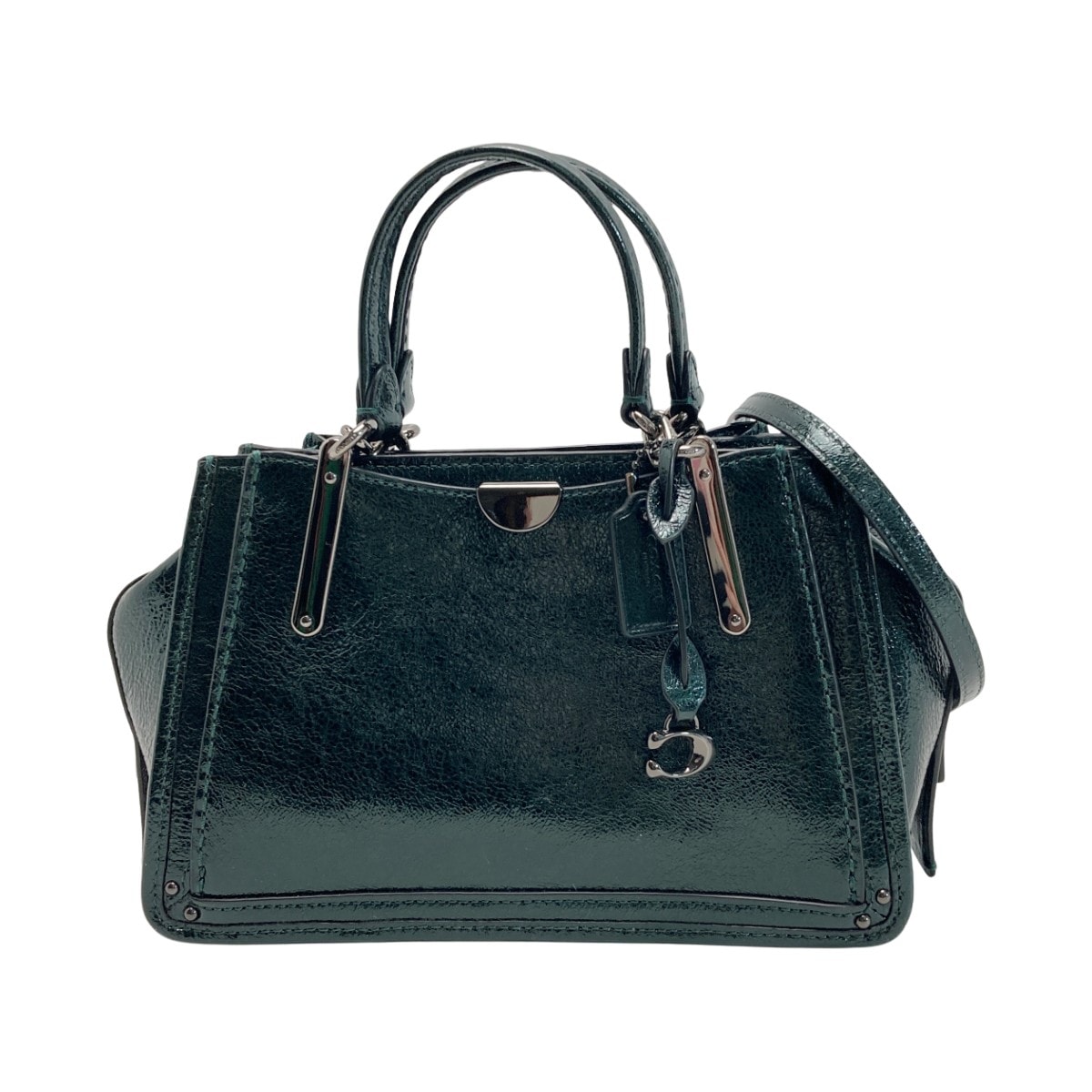 ☆☆COACH コーチ ドリーマー21 2WAYバッグ 38543 グリーン ショルダーバッグ メタリックレザー