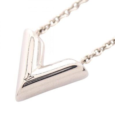 Louis Vuitton Essential V Supple Necklace "Silver"