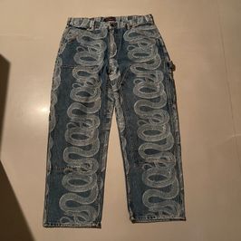 Supreme / HYSTERIC GLAMOUR Snake Double Knee Denim Painter Pant