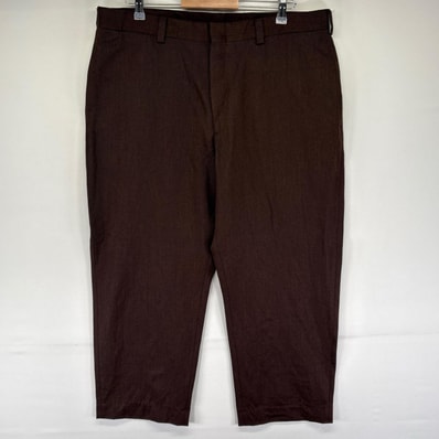 古着 エルエルビーン L.L.Bean パンツ スラックス テーパード アウトドア ジッパーフライ W38 L30 ブラウン系 メンズ