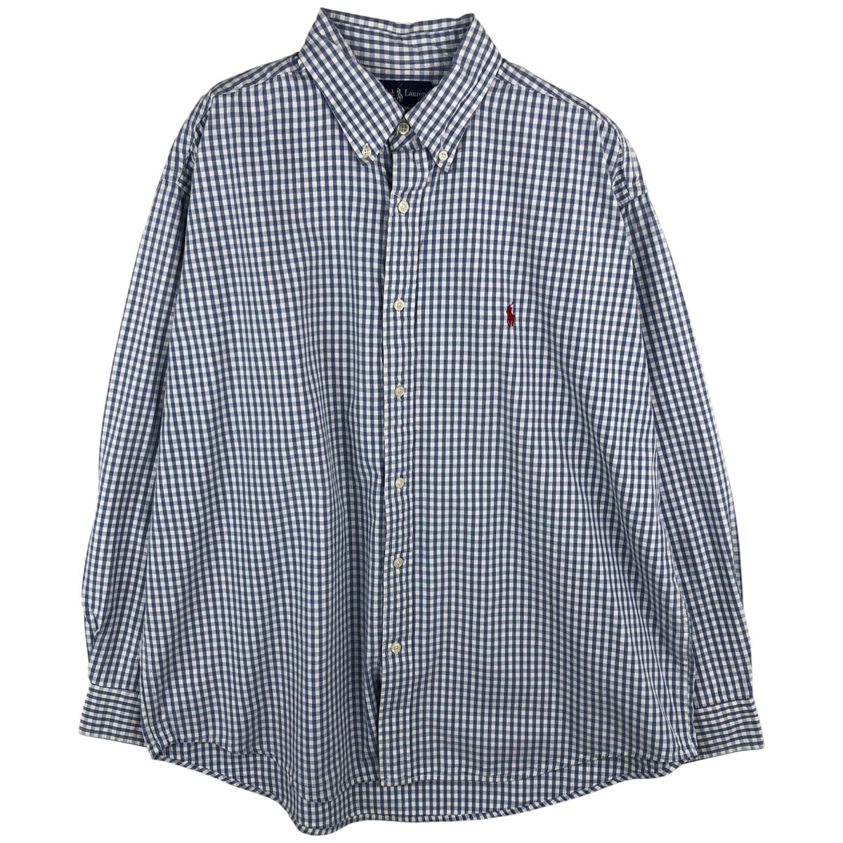 古着 ラルフローレン Ralph Lauren BLAKE ギンガムチェック 長袖 ボタンダウンチェックシャツ メンズXXL相当/eaa607074