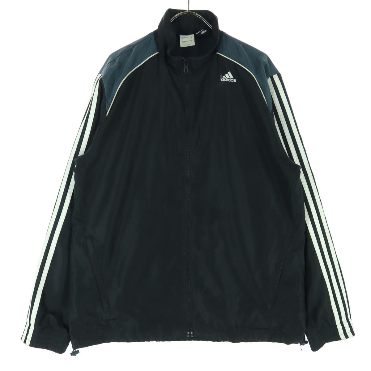 adidas アディダス 長袖 ナイロンジャケット L ブラック