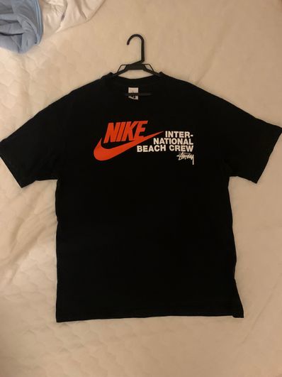 Nike x Stussy International Beach Crew T-Shirt "Black"