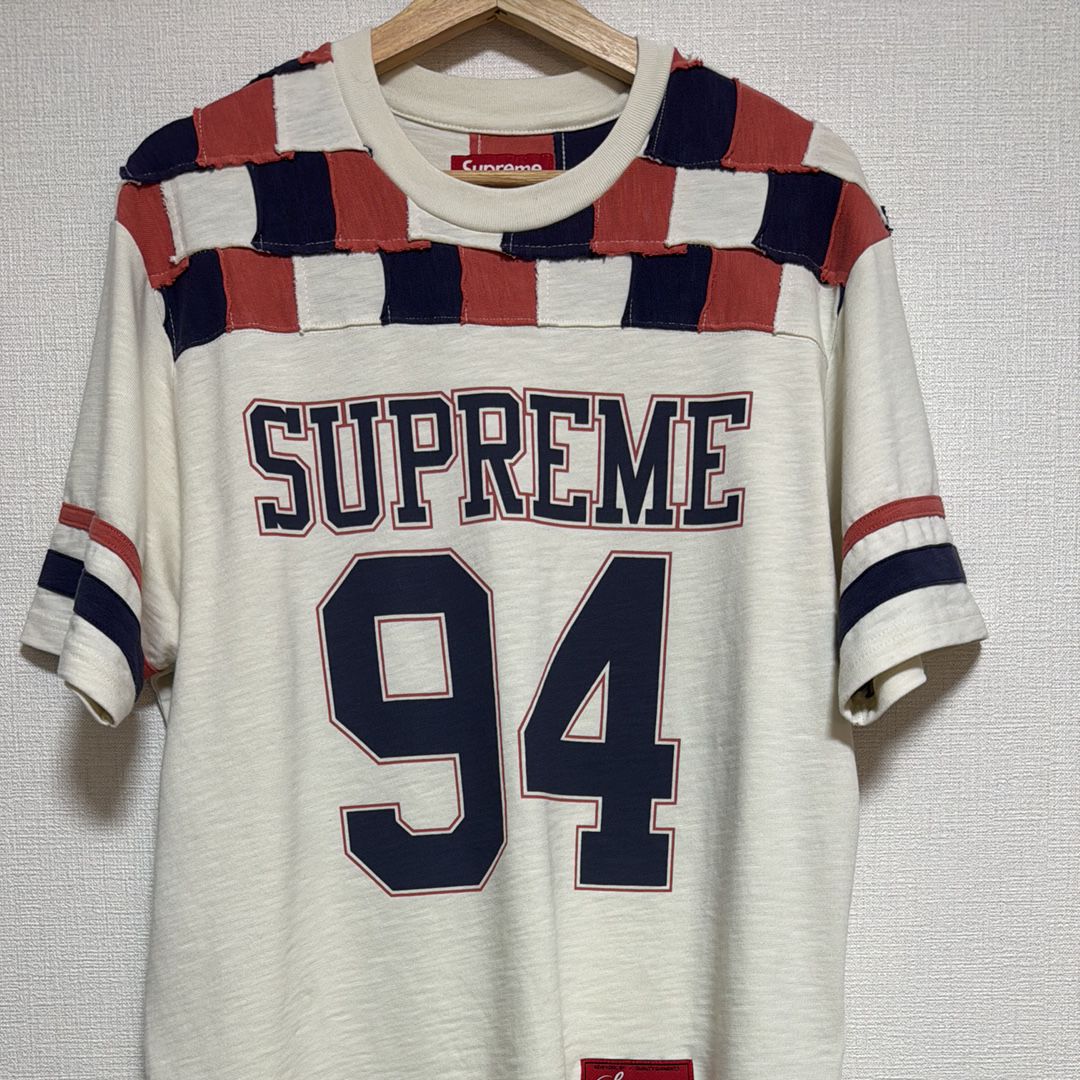 Supreme Patchwork Yoke Football Top "Stone"