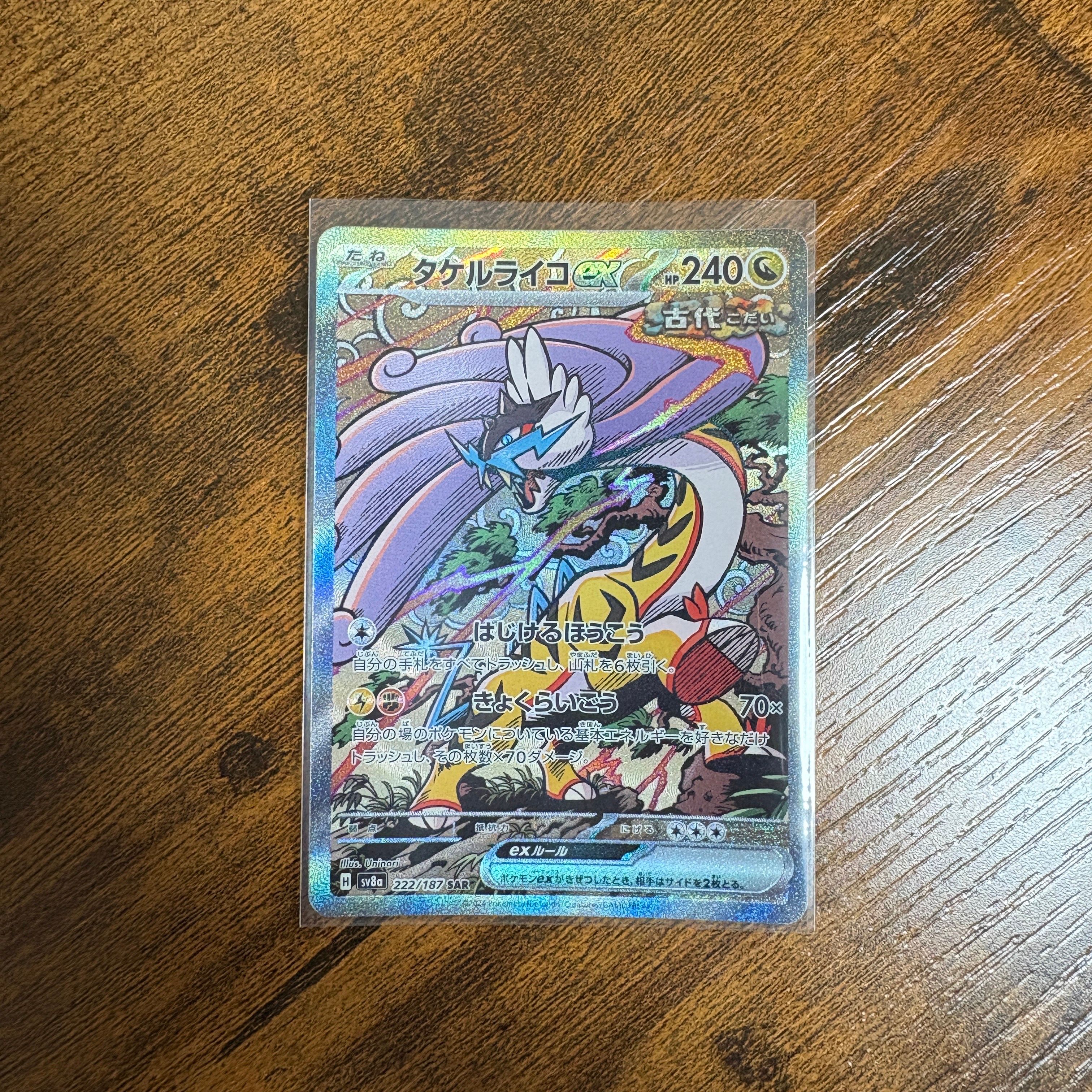 タケルライコex SAR [SV8a 222/187](ハイクラスパック「テラスタルフェスex」)