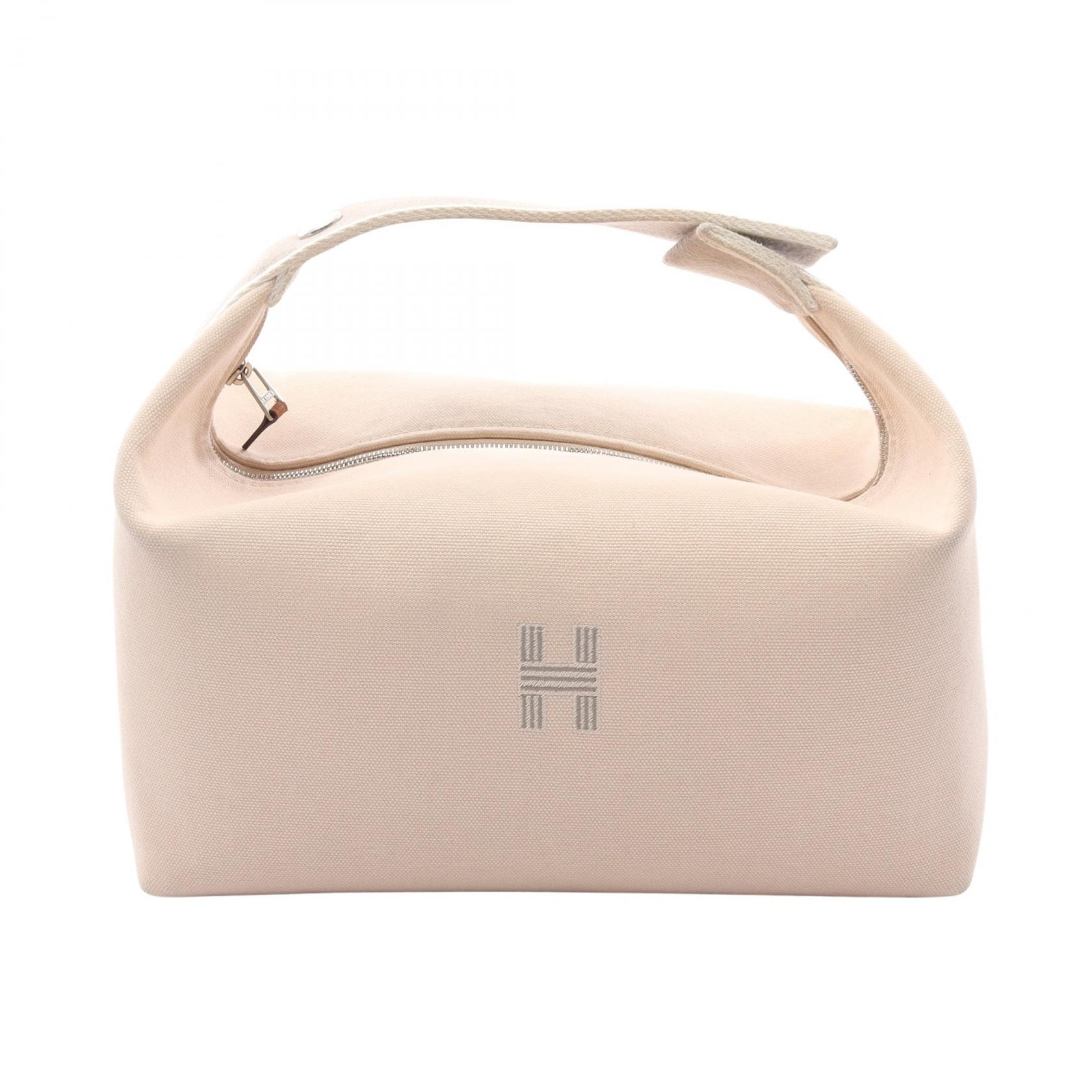 エルメス HERMES ブリッドアブラックGM ハンドバッグ バッグ キャンバス ナチュラル レディース ベージュ系 / グレー系 【中古】
