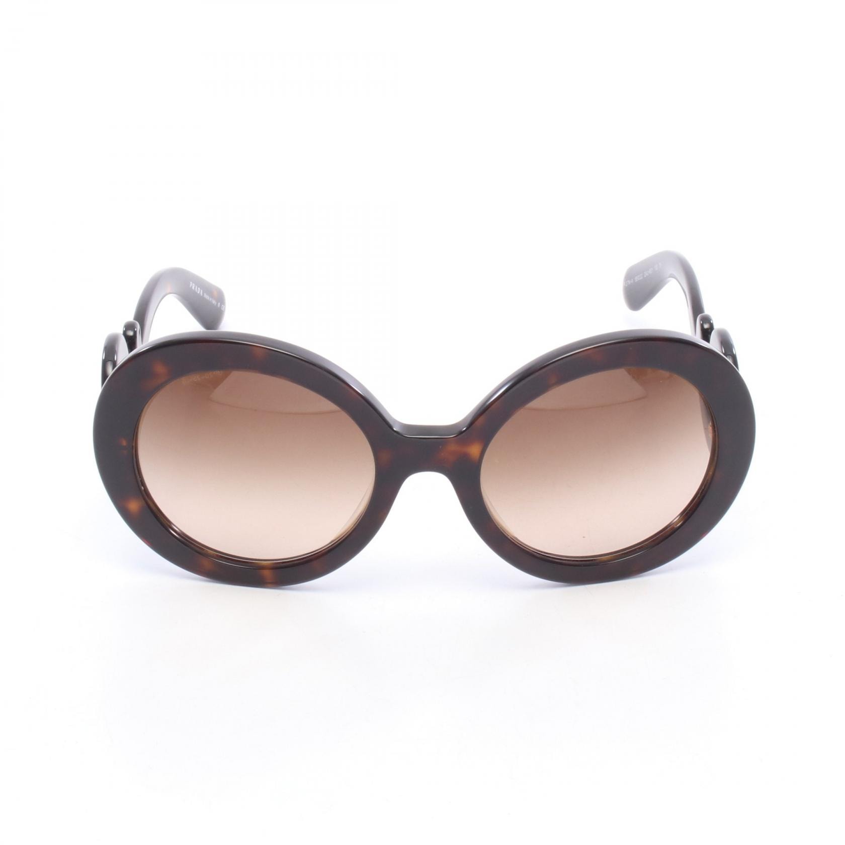 プラダ PRADA ミニマルバロック べっ甲柄 サングラス 衣料品 プラスチック レディース ブラウン系 【中古】