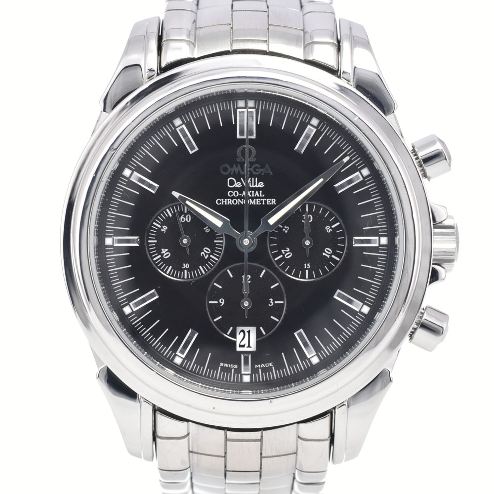 オメガ OMEGA 4541.50 デビル ブラック 自動巻き メンズ 良品 箱付き 腕時計 Q#149062