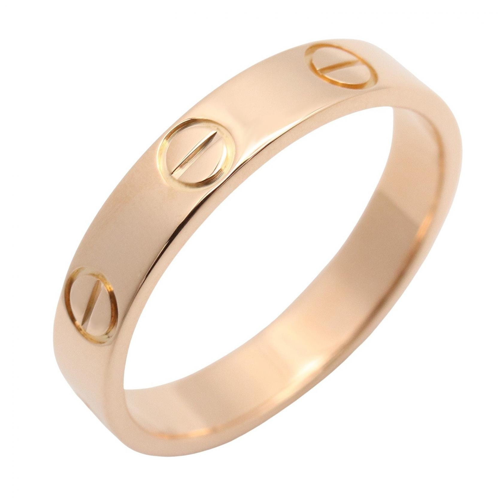 カルティエ CARTIER ミニラブリング リング・指輪 ジュエリー K18PG(ピンクゴールド) メンズ レディース ゴールド系 B4085200 【中古】