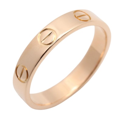 カルティエ CARTIER ミニラブリング リング・指輪 ジュエリー K18PG(ピンクゴールド) メンズ レディース ゴールド系 B4085200 【中古】