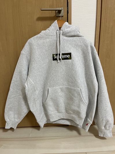 Supreme Box Logo Hooded Sweatshirt "Ash Grey" (23FW)