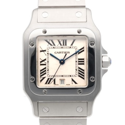 カルティエ サントスガルベLM 腕時計 時計 ステンレススチール W20060D6 クオーツ メンズ 1年保証 CARTIER 中古