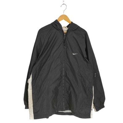 白タグ ロゴ刺繍フーデットブルゾン【1141493402823】