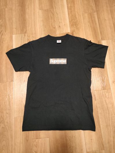 Supreme / Burberry Box Logo Tee "Black"