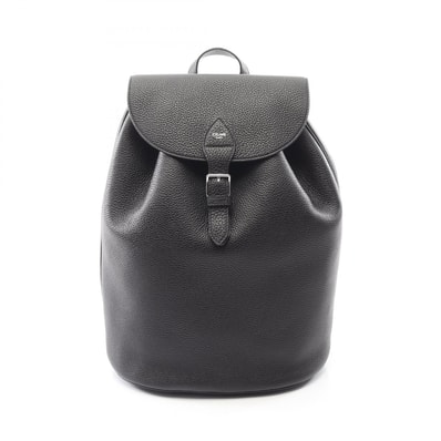 セリーヌ CELINE フォルコ ラージ リュックサック バックパック バッグ レザー メンズ ブラック系 122663GT738SI 【新品】