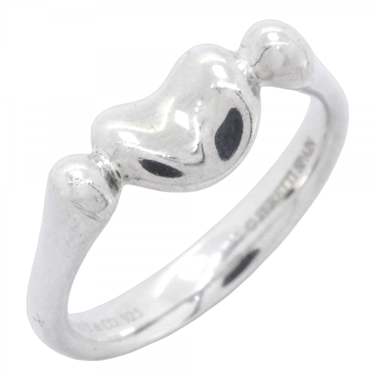 【6jdb0086-k】ティファニー リング ビーン シルバー925 12号【中古】レディース