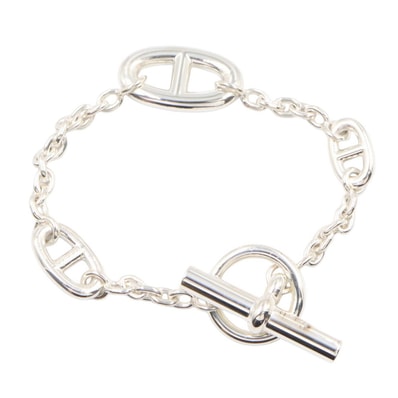 Hermes Chaine D'ancre Farandole Bracelet "Silver"