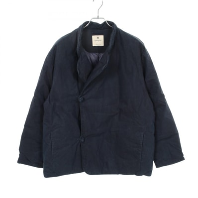 スノーピーク snowpeak インディゴC/N ダウンジャケット 衣料品 アウター コットン メンズ ネイビー系 JK-21AU402 【中古】