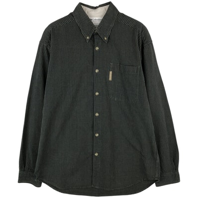 古着 90~00年代 コロンビア Columbia 長袖 ボタンダウンチェックシャツ メンズM相当/rab181207
