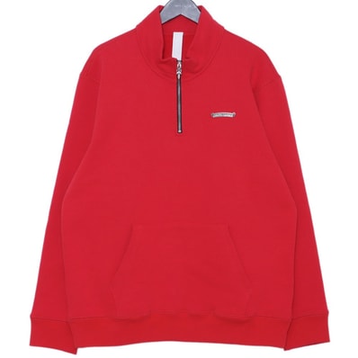Chrome Hearts Cemetery Cross Half Zip Sweat "Red"