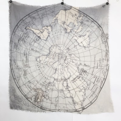 シャネル 世界地図 カシミヤ