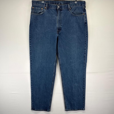古着 リーバイス Levi's デニムパンツ 550 テーパード バギー 大きいサイズ ジーンズ ジーパン 長ズボン w42 L34 ブルー メンズ