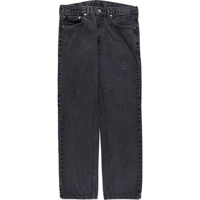 古着 リーバイス Levi's 505 ブラックデニム テーパードデニムパンツ メンズw34相当/eaa583981