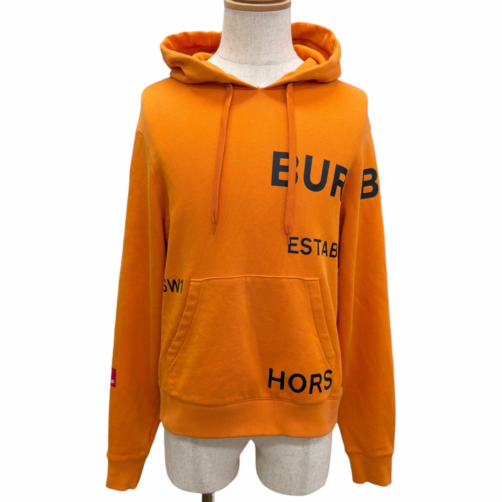 美品 バーバリー パーカー オレンジ メンズ XS 8017165