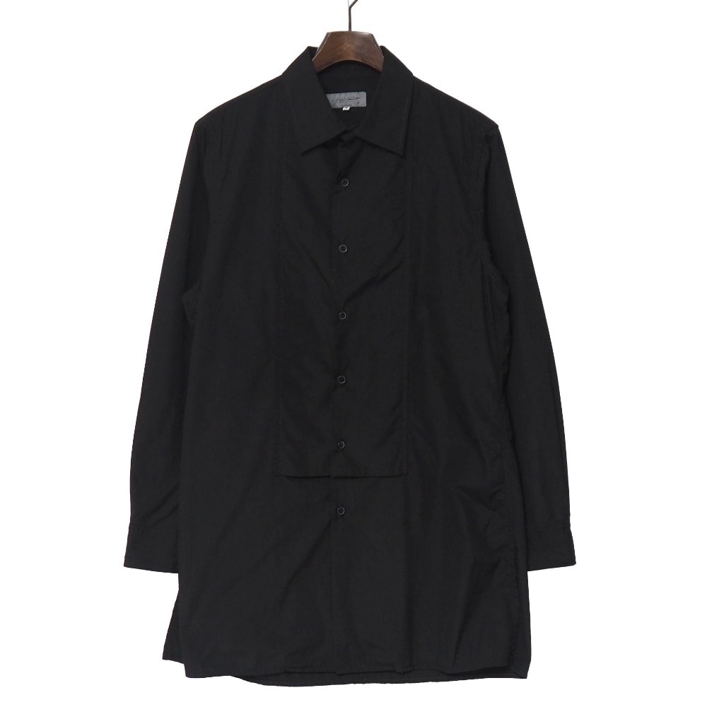 ■美品■Yohji Yamamoto POUR HOMME ヨウジヤマモトプールオム 長袖シャツ サイズ2 ブザム ロングシャツ 環縫い ブランド古着【中古】20260730/RB0181