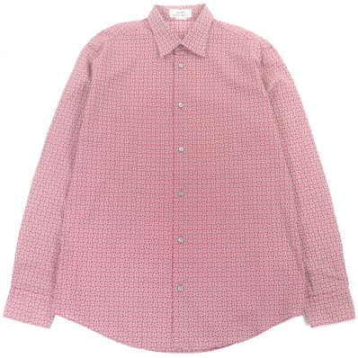 美品 エルメス 長袖シャツ レッド メンズ 41