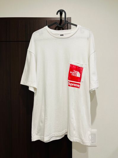 Supreme x The North Face Printed Pocket Tee "White"