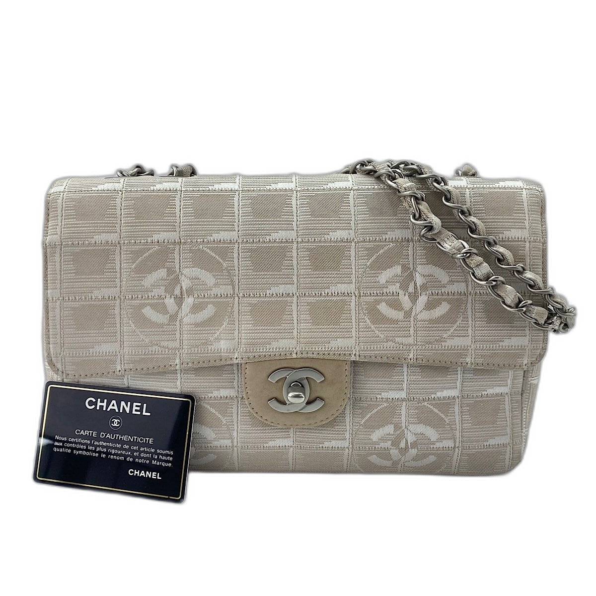 シャネル CHANEL ニュートラベルライン 25 ショルダーバッグ キャンバス【中古】