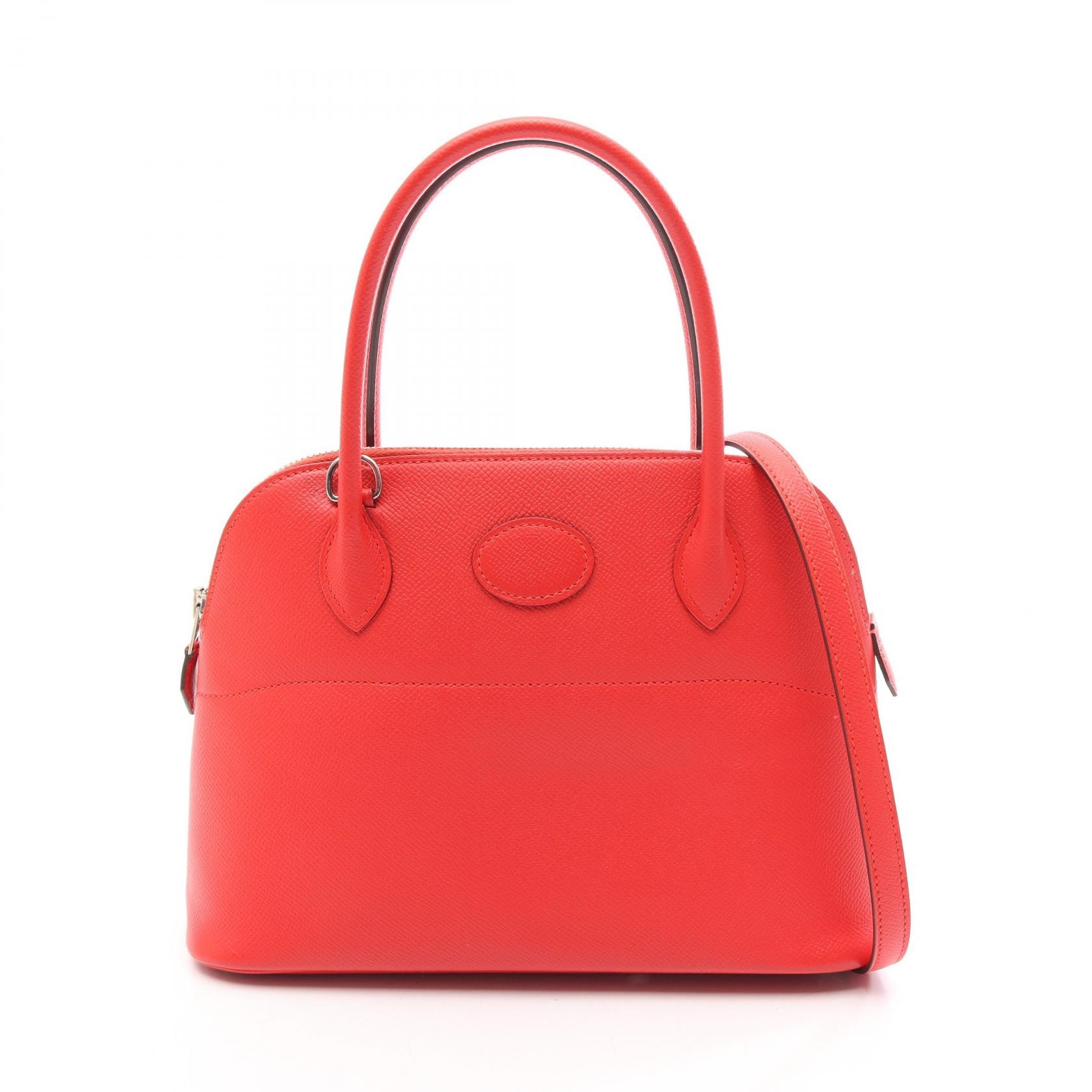 エルメス HERMES ボリード27 2WAY ハンドバッグ バッグ レザー ヴォーエプソン ヴォーエプソン ルージュトマト A刻印(2017年製造) レディース レッド系 【中古】