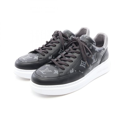 ルイ・ヴィトン LOUIS VUITTON ビバリーヒルズライン モノグラム スニーカー 靴 レザー グレー メンズ ブラック系 / グレー系 【中古】