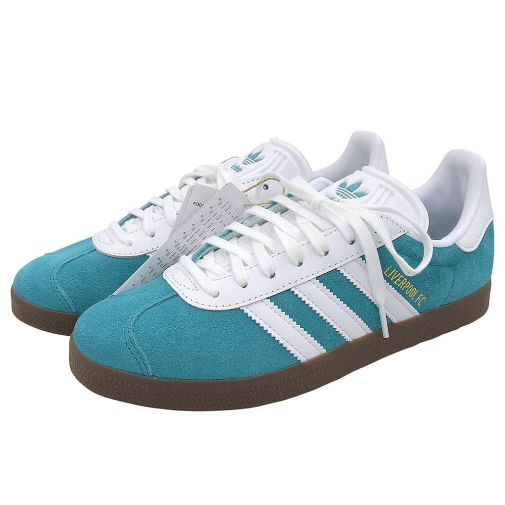 アディダス 未使用 Gazelle Liverpool FC スニーカー シューズ メンズ グリーン ホワイト US 7 25cm JR4159 US 7