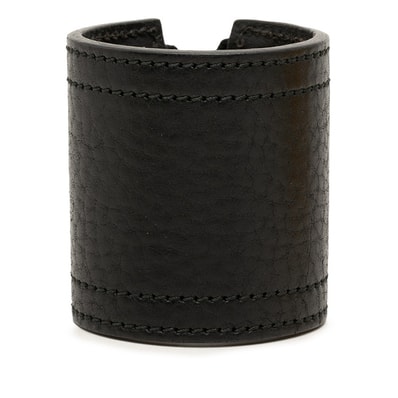 フェンディ ブレスレット 8AG042 ブラック レザー メタル レディース FENDI 【中古】
