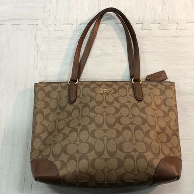 COACH Signature Tote Bag "Brown"