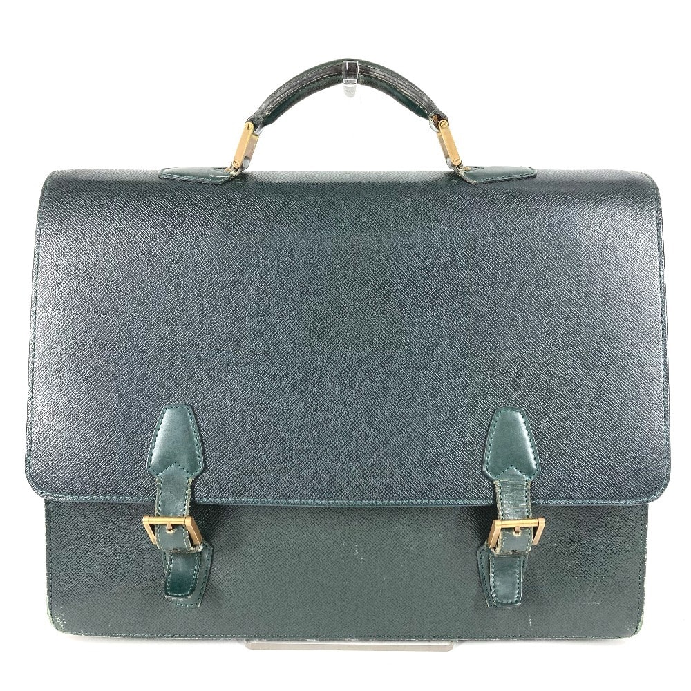 ルイヴィトン LOUIS VUITTON タシュケント M30084 タイガ カバン ハンドバッグ 書類バッグ ブリーフケース ビジネスバッグ タイガレザー エピセア グリーン
