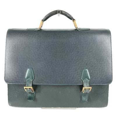 ルイヴィトン LOUIS VUITTON タシュケント M30084 タイガ カバン ハンドバッグ 書類バッグ ブリーフケース ビジネスバッグ タイガレザー エピセア グリーン