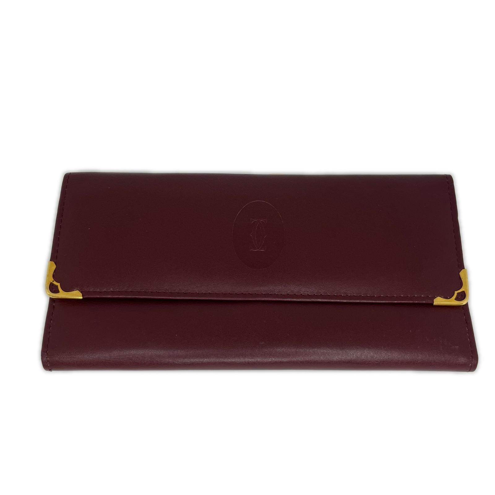 Cartier カルティエ 長財布 がま口財布 ボルドー