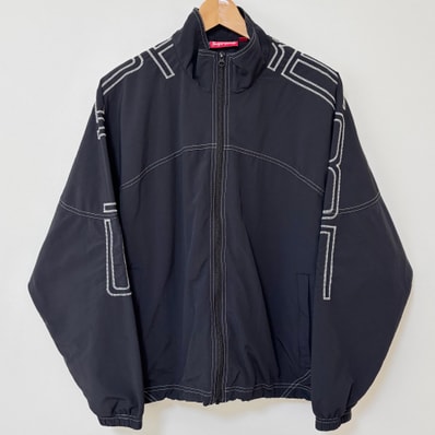 Supreme Spellout Embroidered Track Jacket "Black"