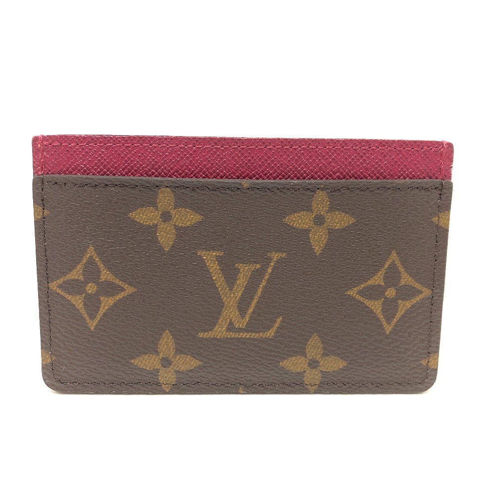 ルイヴィトン LOUIS VUITTON ポルト カルト・サーンプル M60703 モノグラム パスケース IDカードケース カードケース モノグラムキャンバス フーシャ ブラウン
