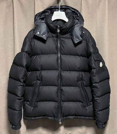 MONCLER Montgenevre Flannel Hooded Down Jacket "Black"