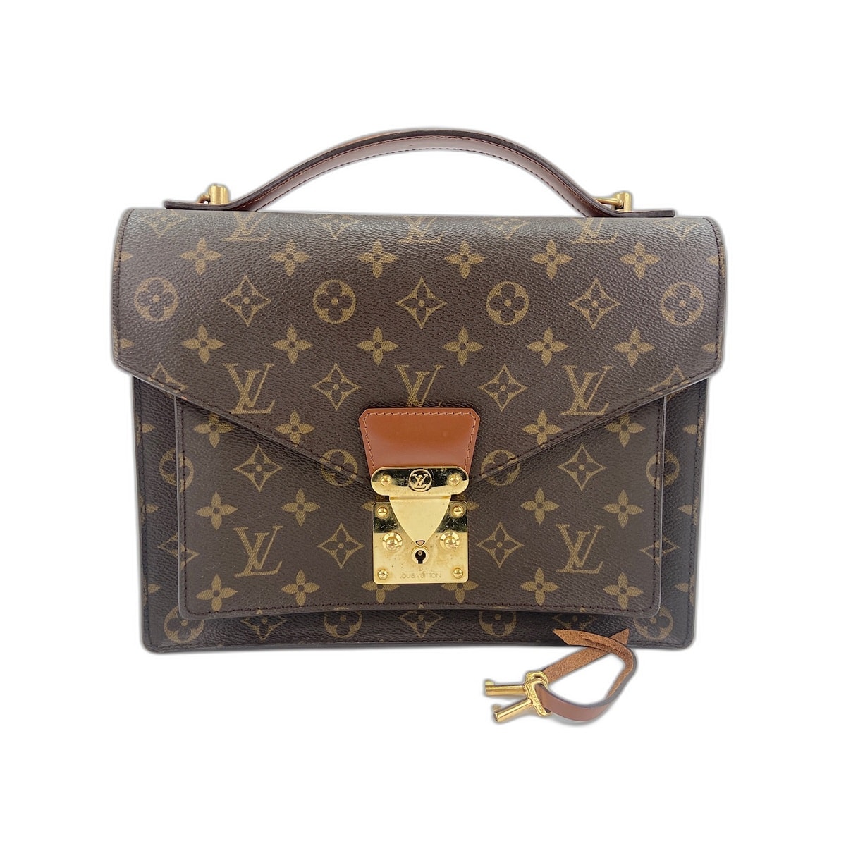 ヴィトン LV モンソー ハンドバッグ【中古】