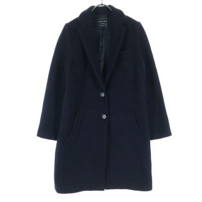 BEAMS LIGHTS ビームスライツ 長袖 ウール チェスターコート 36 ネイビー