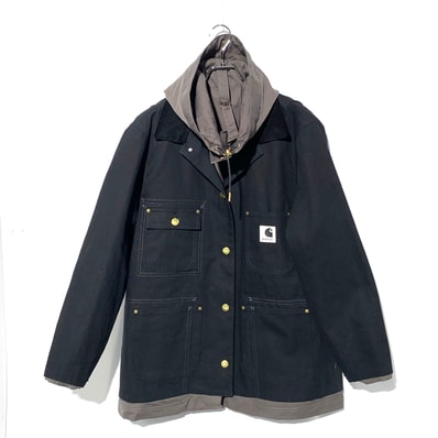 Carhartt WIP × sacai Reversible Duck Coat "Black"