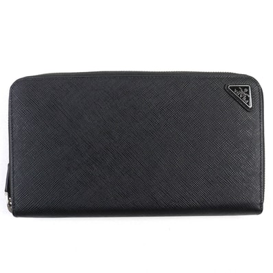 美品 プラダ 長財布 トライアングルロゴ サフィアーノレザー 2ML188