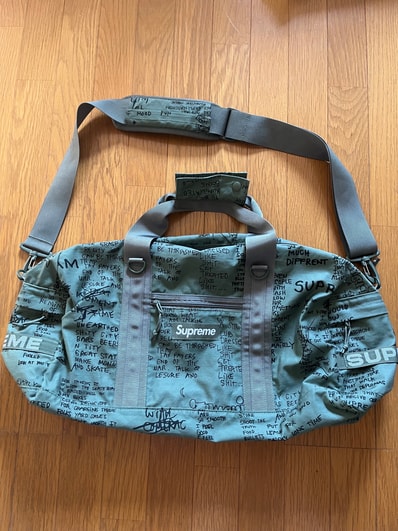 Supreme Field Duffle Bag "Olive Gonz" (23SS)